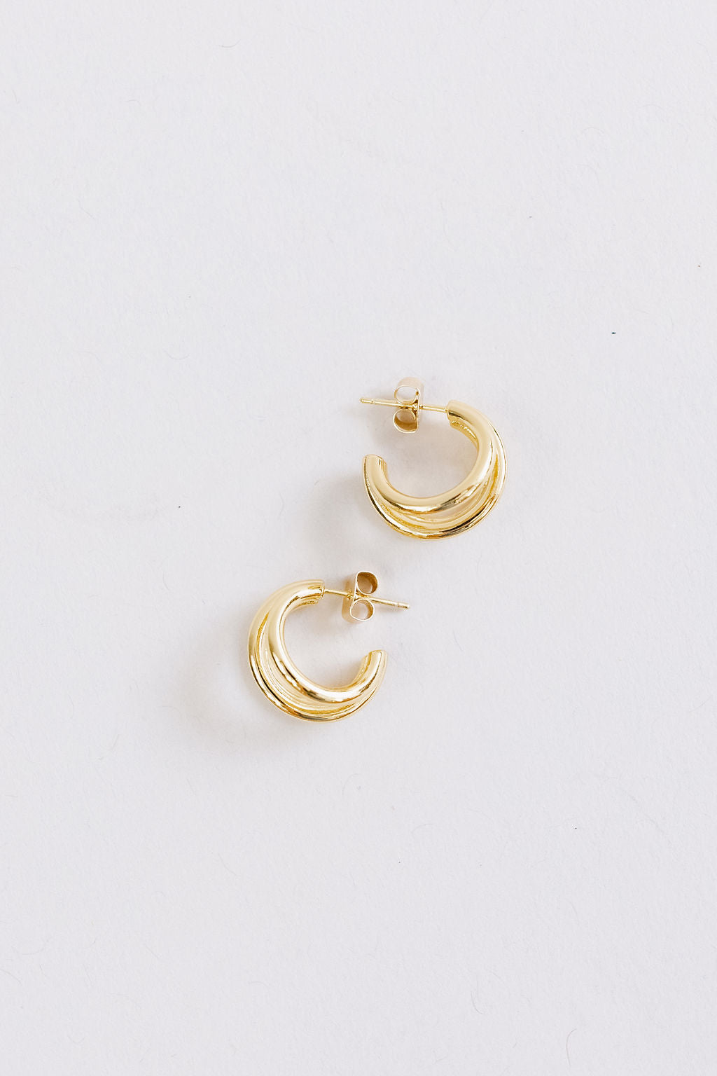 Triple Solid Hoop Earrings | Assorted - Poppy and Stella