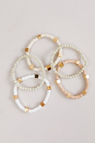 Mix & Match Stackable Beaded Stretch Bracelets | Assorted - Poppy and Stella