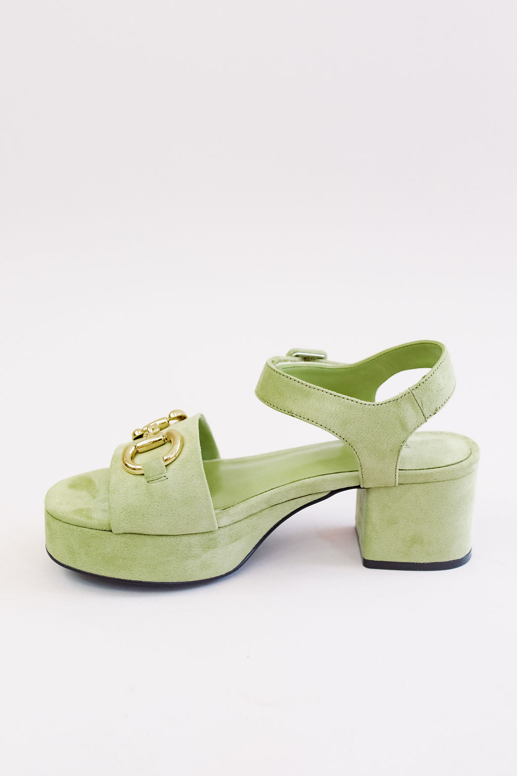 Jeffrey Campbell | Timeless Sandal | Green Suede Gold - Poppy and Stella
