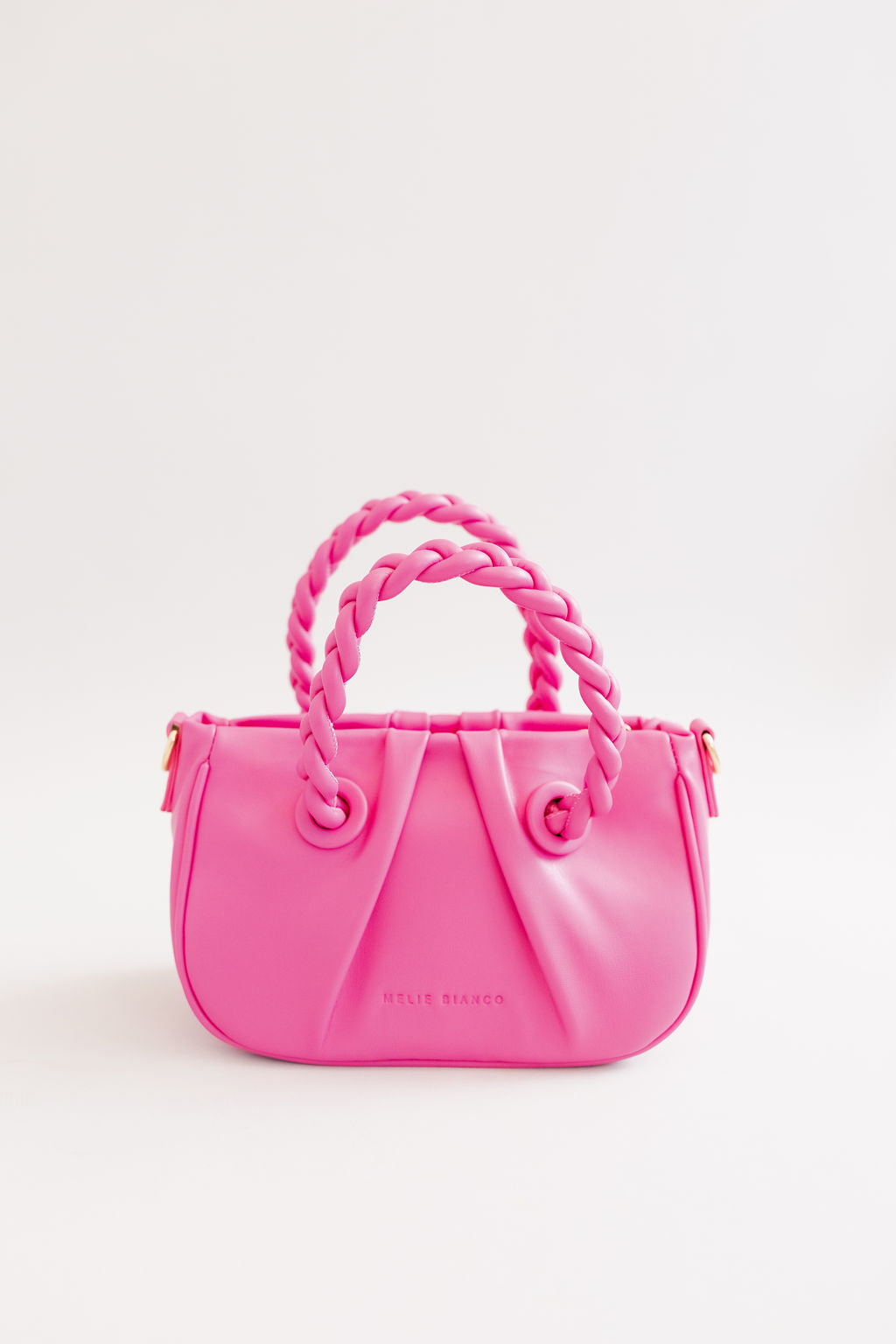 Melie Bianco | Gracelyn Recycled Vegan Leather Shoulder Bag | Fuchsia - Poppy and Stella