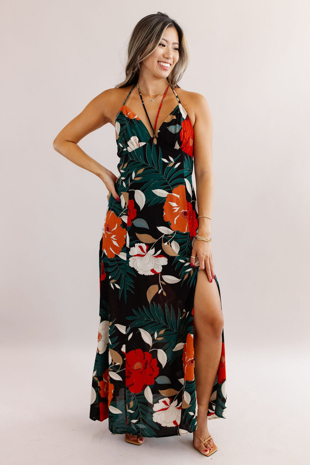 Oasis Halter Maxi Dress - Poppy and Stella