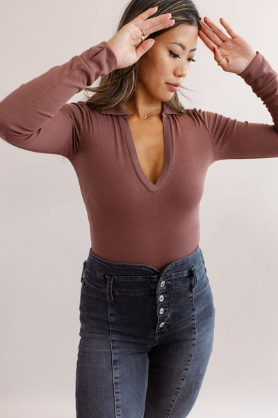 Free People | Do It Right Bodysuit | Hickory - Poppy and Stella