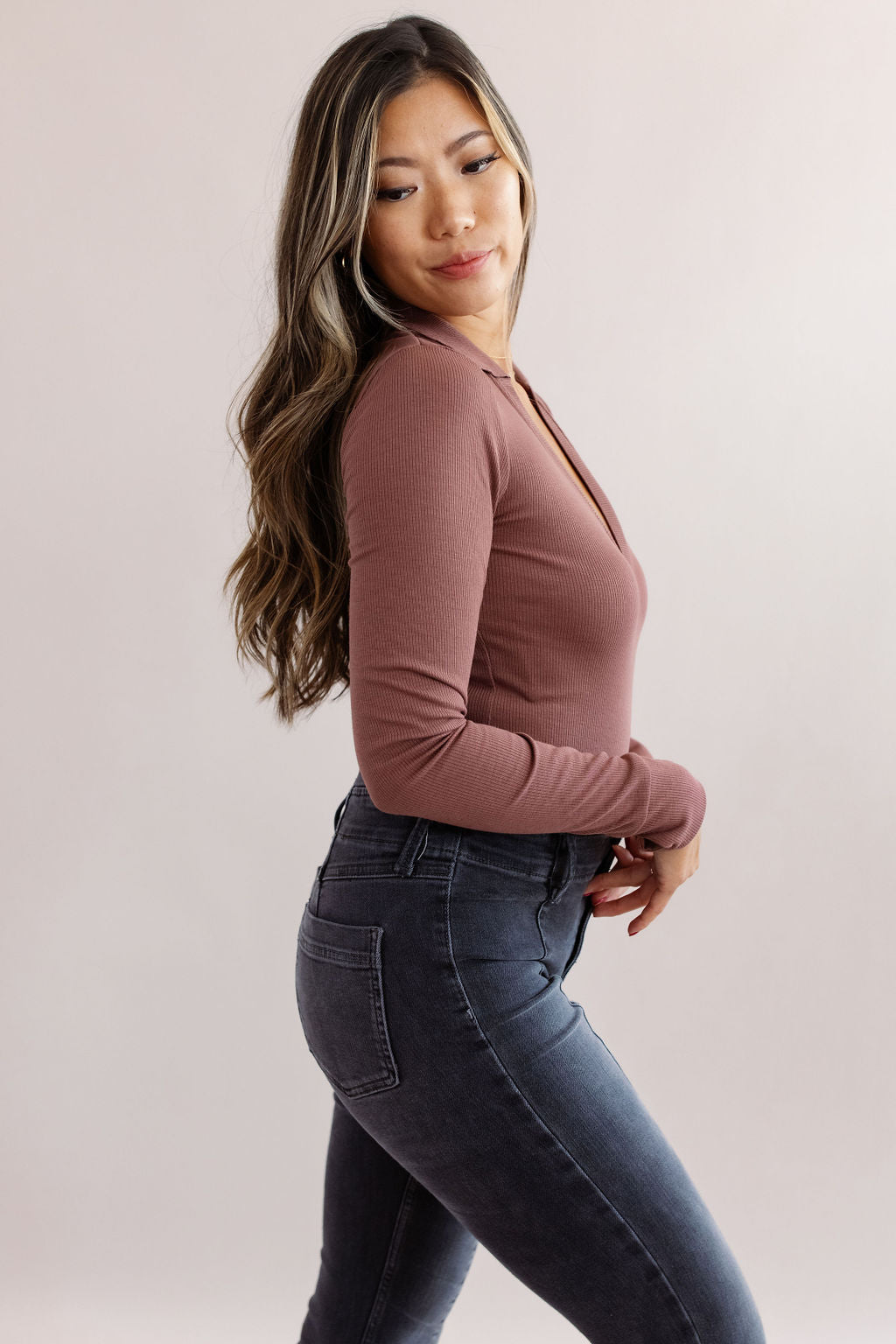 Free People | Do It Right Bodysuit | Hickory - Poppy and Stella