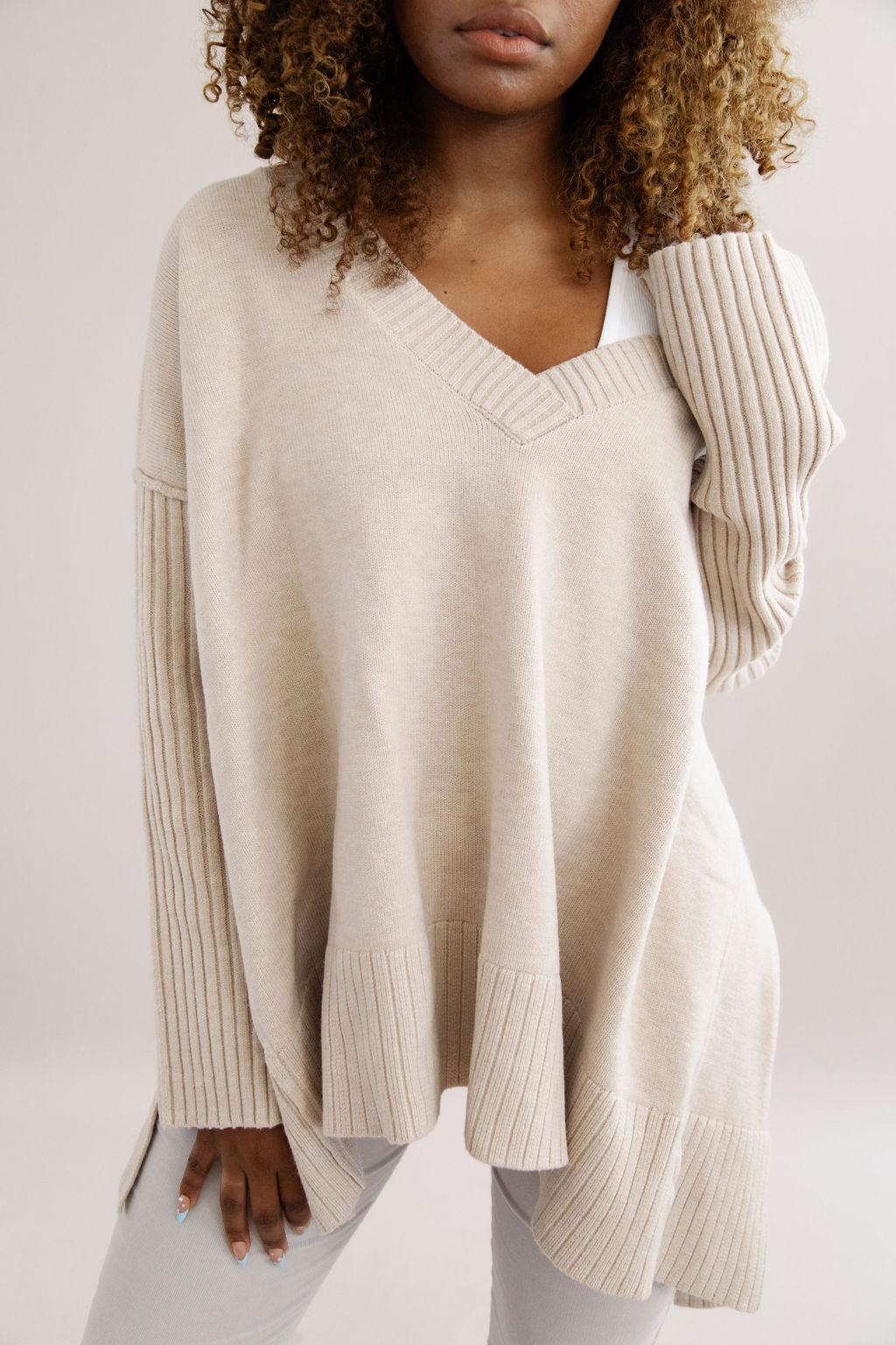Free People | Orion A Line Tunic | Almond - Poppy and Stella