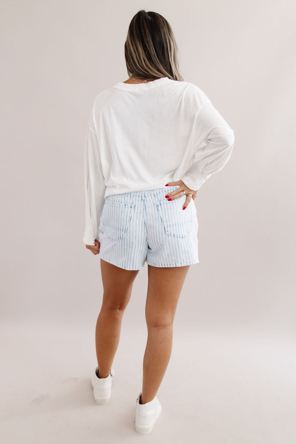 Faherty | Topsail Short | Railroad Stripe - Poppy and Stella