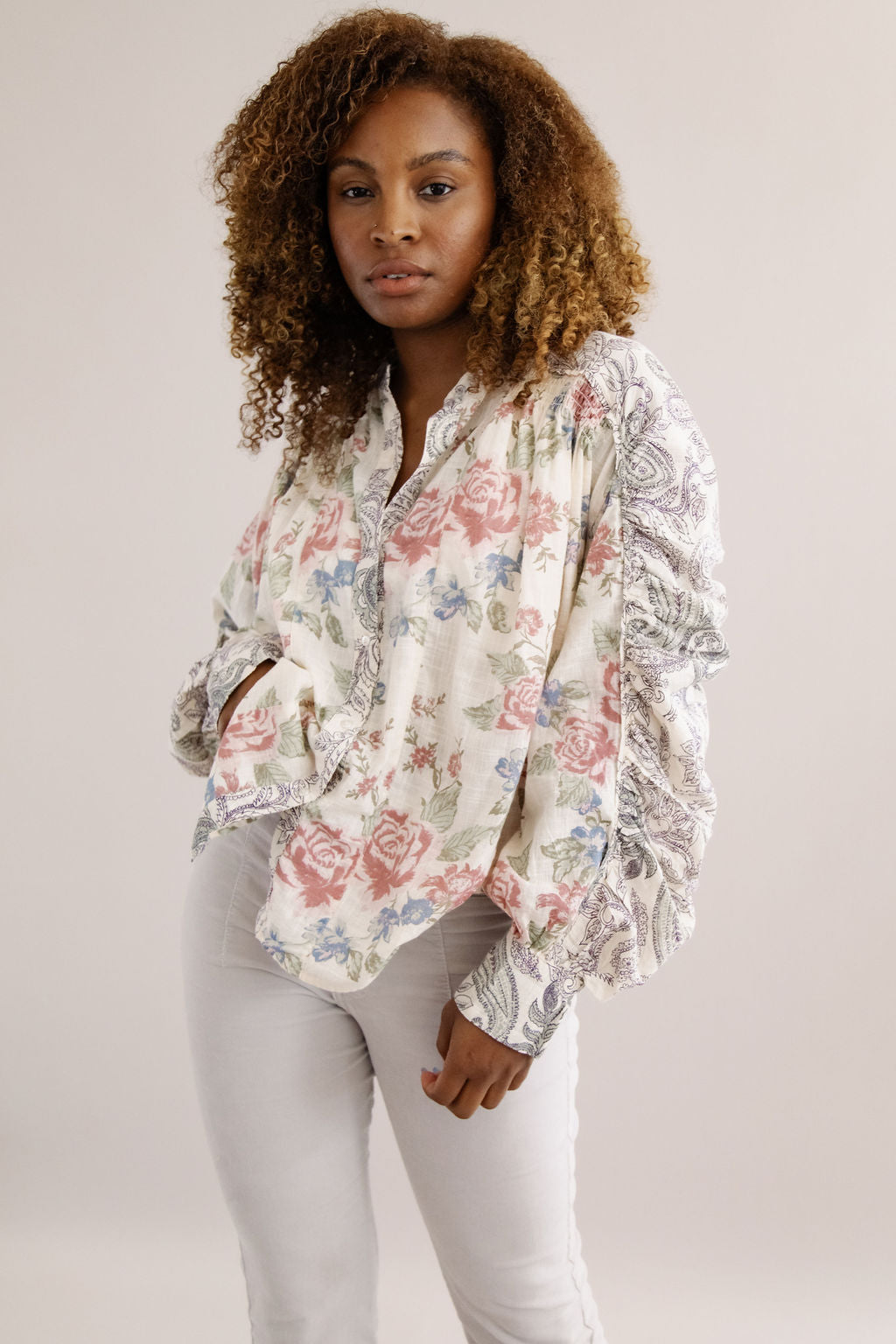 Free People | Maraya Printed Top | Antique Combo - Poppy and Stella