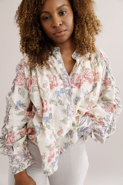 Free People | Maraya Printed Top | Antique Combo - Poppy and Stella