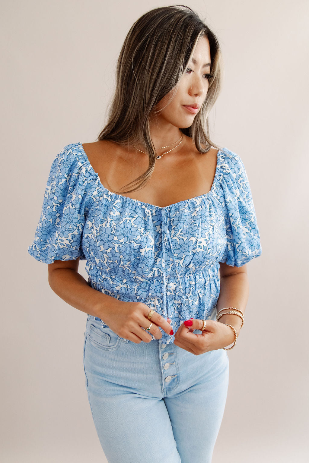 Theo Puff Sleeve Top - Poppy and Stella