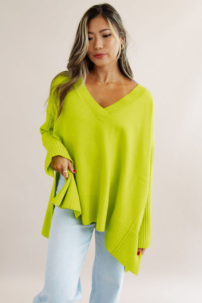 Free People | Orion A Line Tunic | Acid Lime - Poppy and Stella