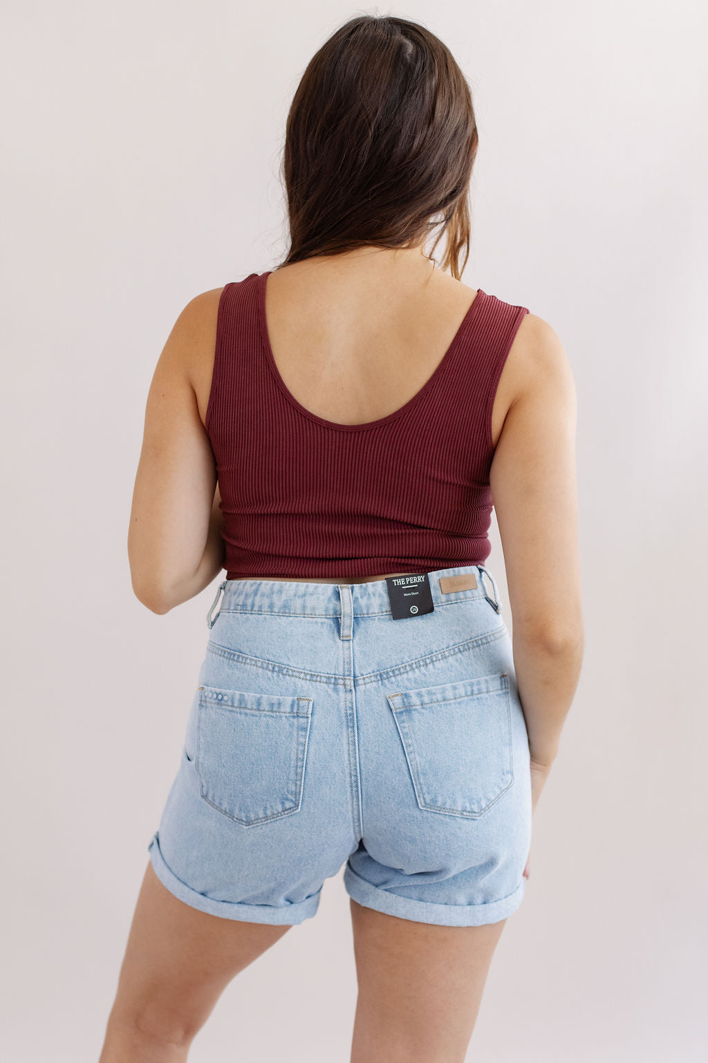 Veronica Seamless Ribbed Tank | Washed Wine - Poppy and Stella