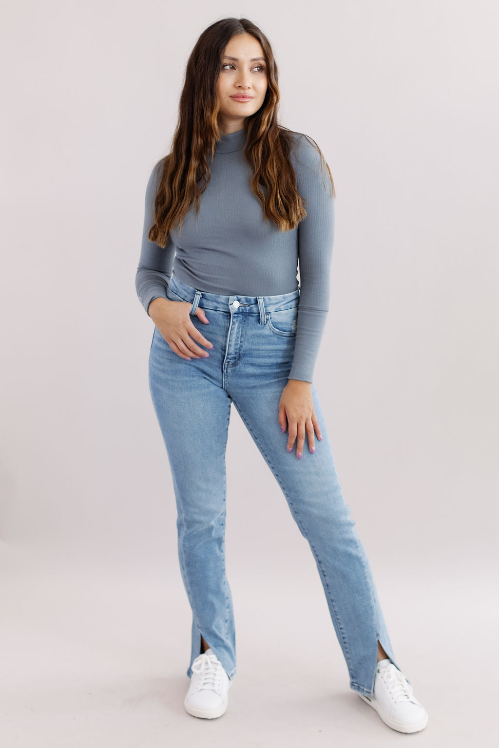 Free People | The Rickie Top | Grey Haze - Poppy and Stella