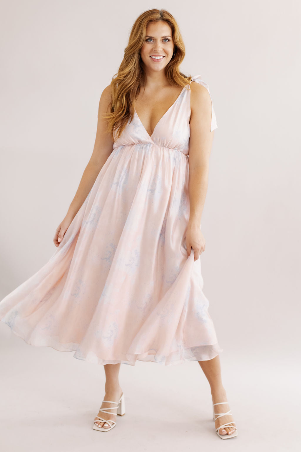 Beatrice Satin Midi Dress - Poppy and Stella