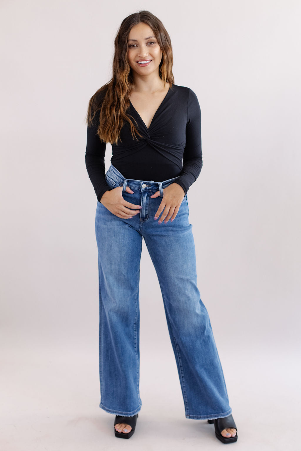 Olivia High Rise Trouser Jean - Poppy and Stella