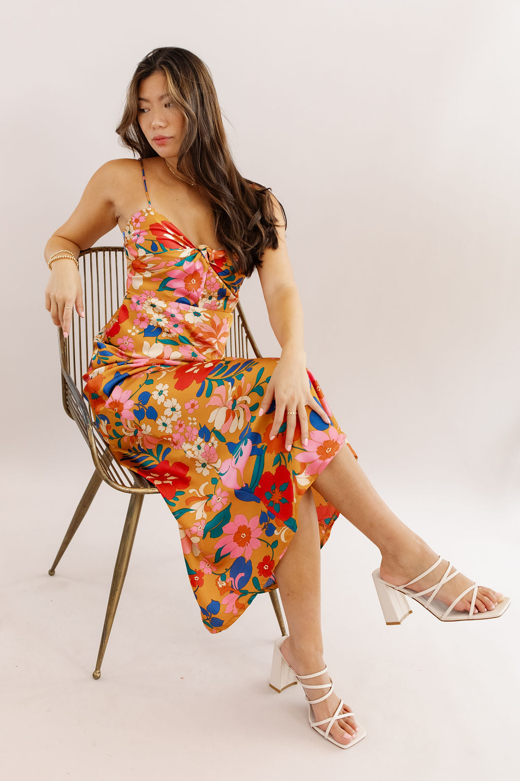 Farrah Front Twist Maxi Dress - Poppy and Stella