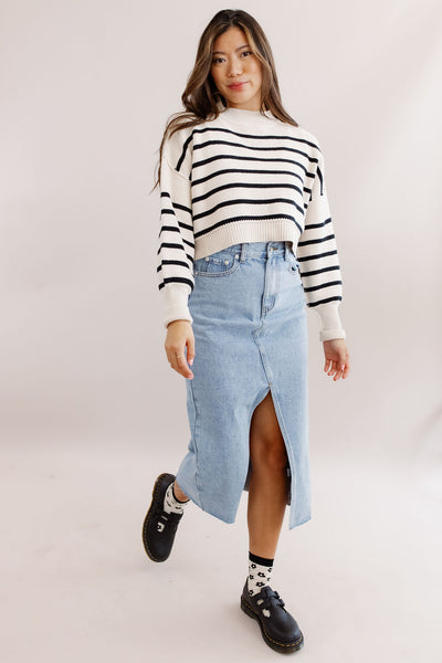 Dara Denim Maxi Skirt - Poppy and Stella