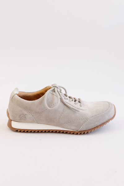 Lynn Suede Sneaker | Cream Distressed - Poppy and Stella
