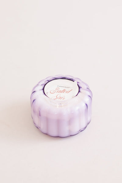 Paddywax | Ripple 4.5 oz. Candle | Salted Iris - Poppy and Stella