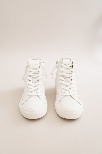 Dolce Vita | Zohara Sneaker | White Perforated Leather - Poppy and Stella