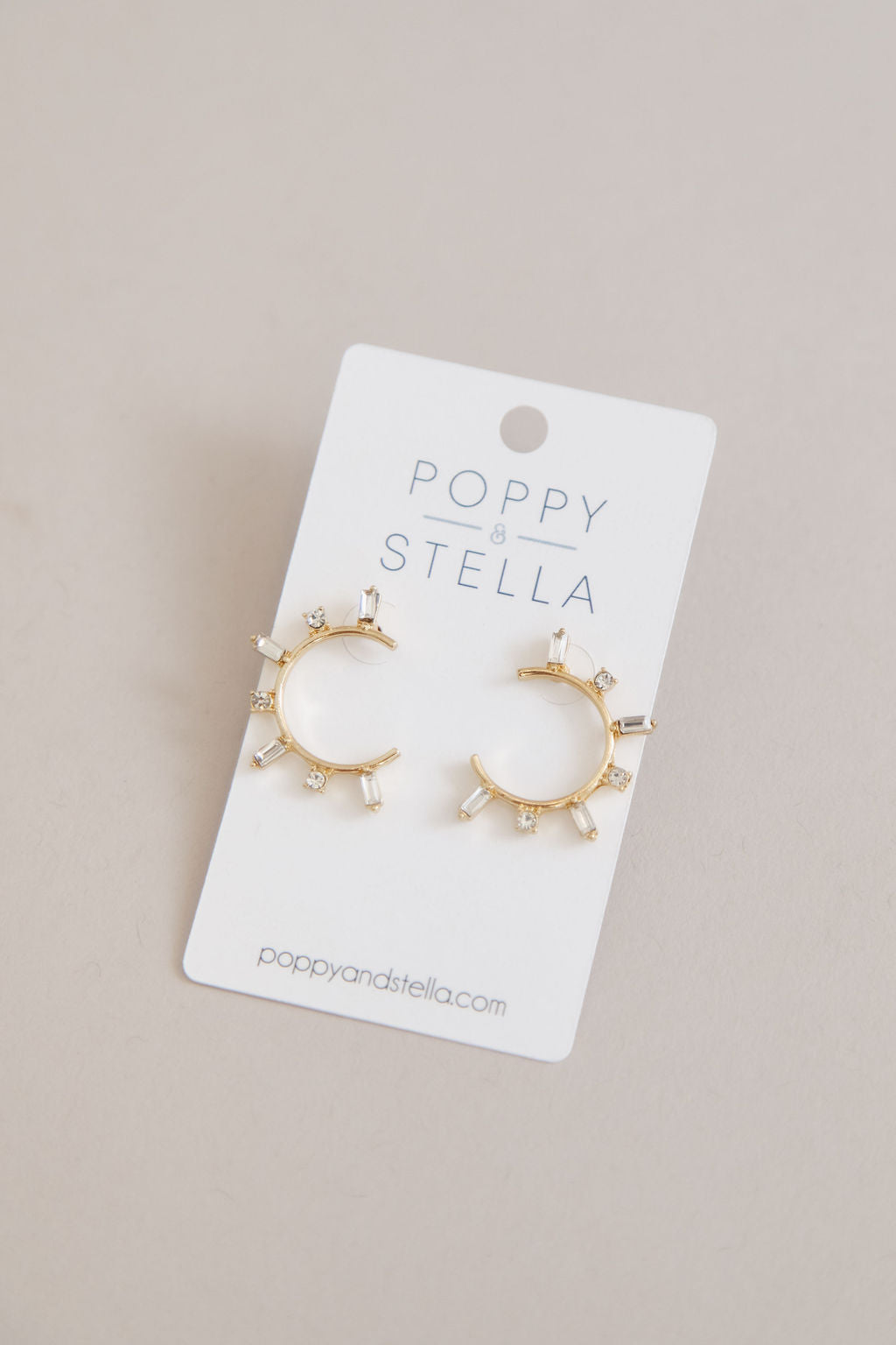 Crystal Circle Hoops | Assorted - Poppy and Stella
