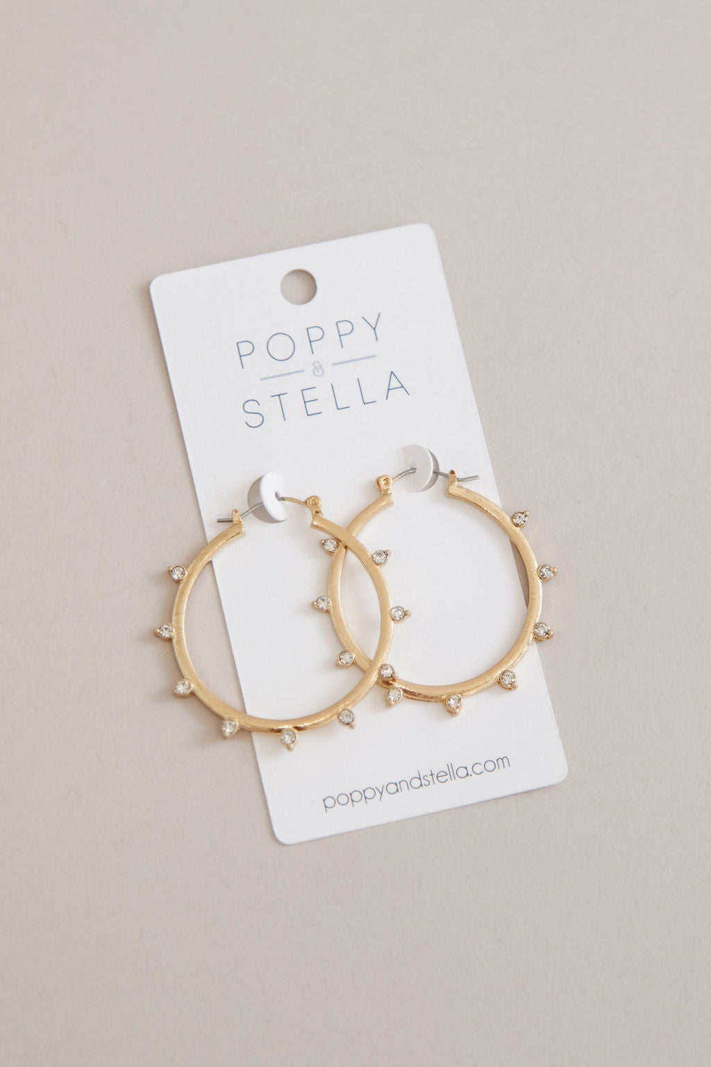 Stone Spike Hoop Earrings | Asst - Poppy and Stella