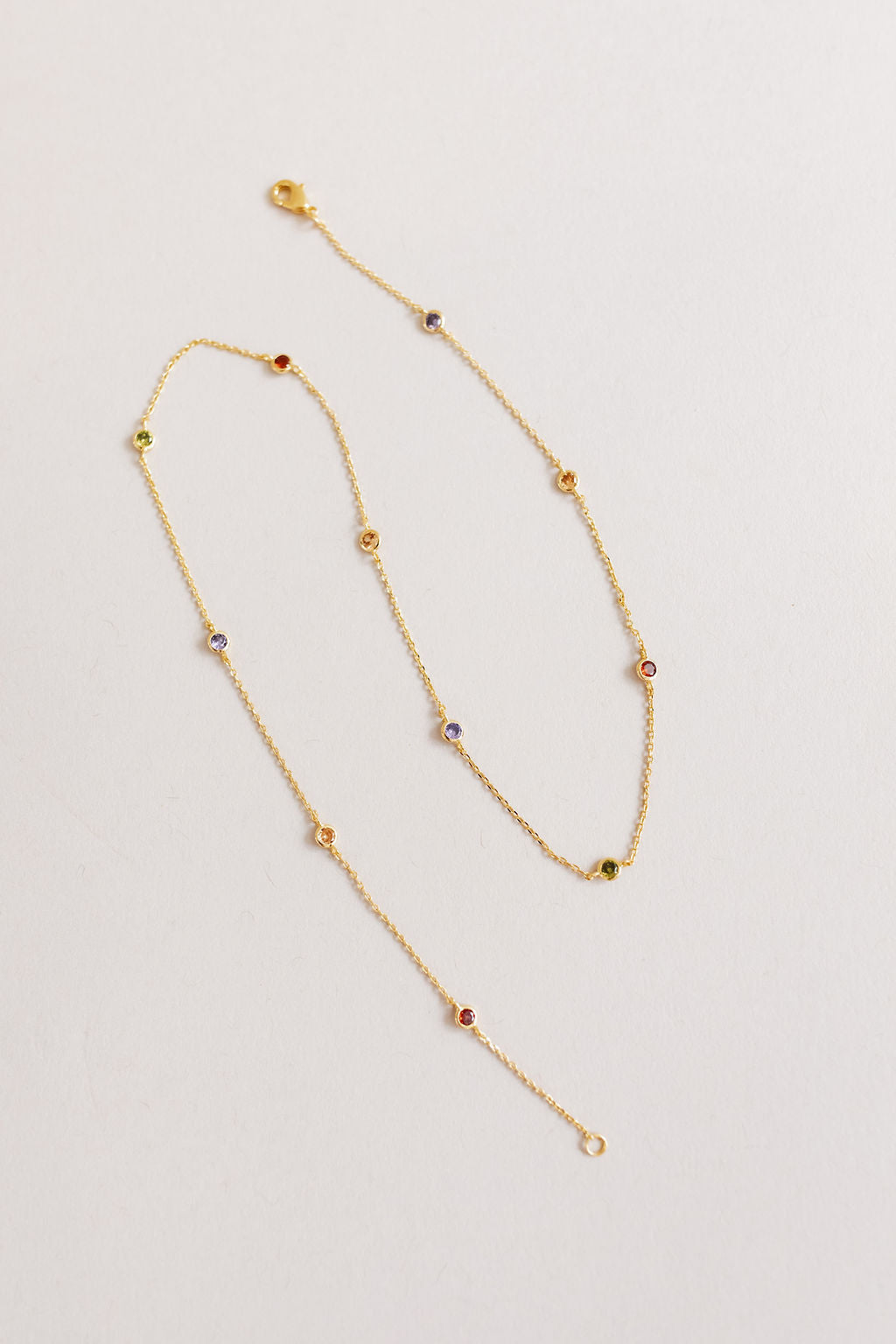 18" Multi-Colored Gemstone Necklace - Poppy and Stella