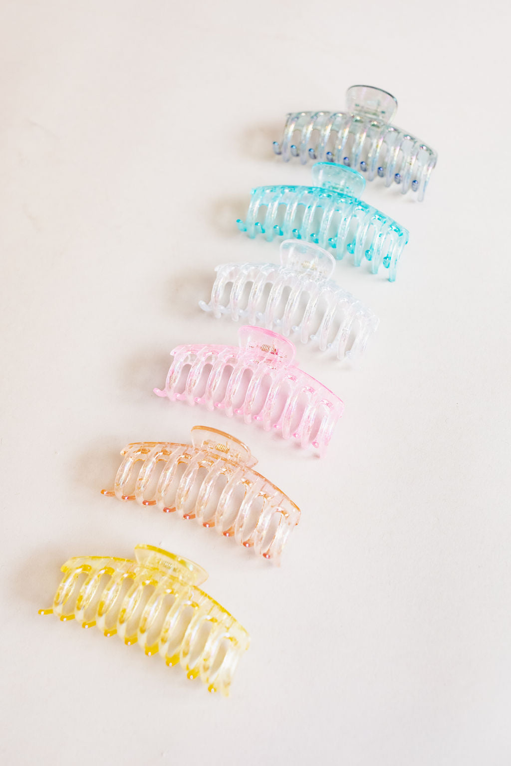 Large Iridescent Claw Clip | Assorted - Poppy and Stella