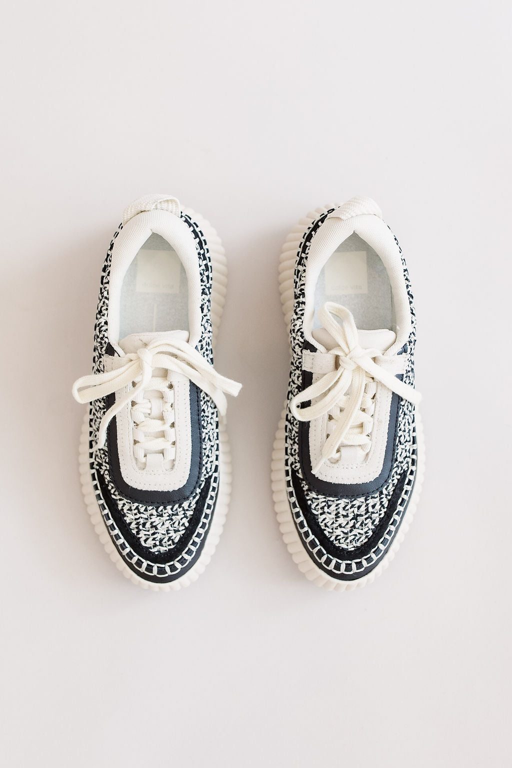 Dolce Vita | Dolen Sneaker | White & Black - Poppy and Stella