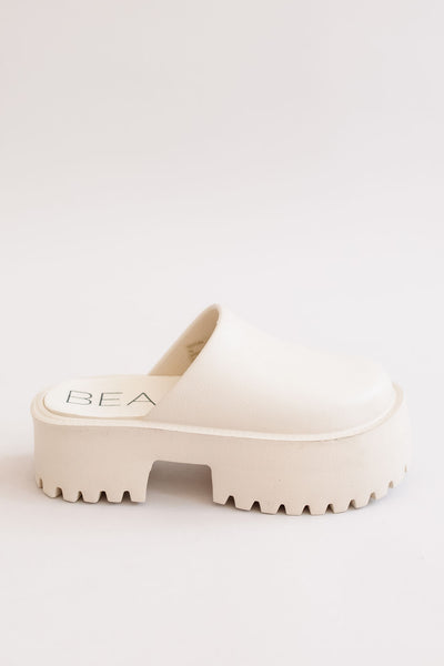 Matisse | Ventura Platform Mule | Beige - Poppy and Stella