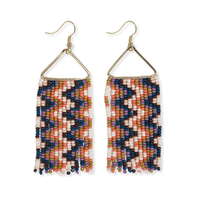 Ink + Alloy | Whitney Beaded Fringe Earrings | Asst. - Poppy and Stella