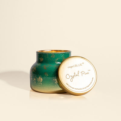 Capri Blue | 8 oz Glimmer Jar | Crystal Pine - Poppy and Stella