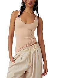 Free People | Seamless V-Neck Cami | Pink Sand Dune - Poppy and Stella