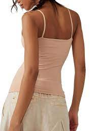 Free People | Seamless V-Neck Cami | Pink Sand Dune - Poppy and Stella