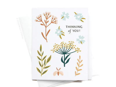 Card | Thinking Of You | Soft Florals - Poppy and Stella