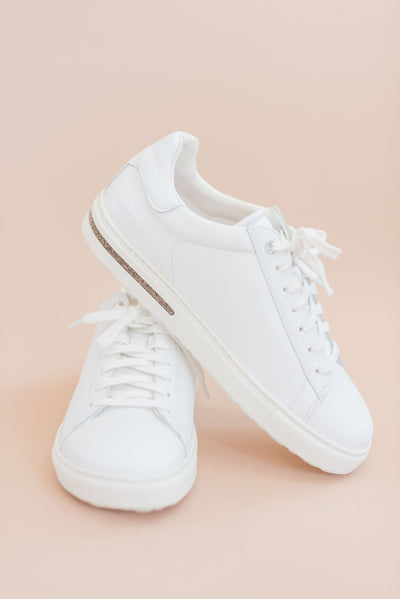 Birkenstock | Bend Low Leather Sneaker | White - Poppy and Stella