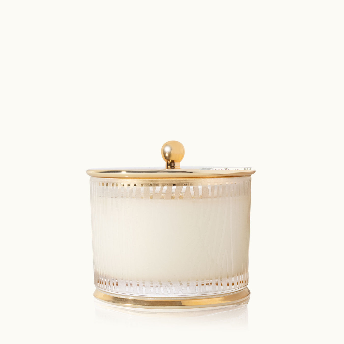 Thymes | Frasier Fir Gilded Frosted Wood Grain Candle | 9oz - Poppy and Stella