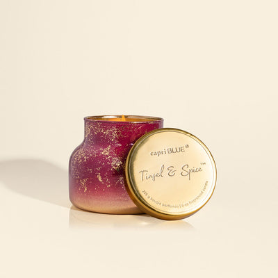 Capri Blue | 8 oz Glimmer Jar | Tinsel & Spice - Poppy and Stella