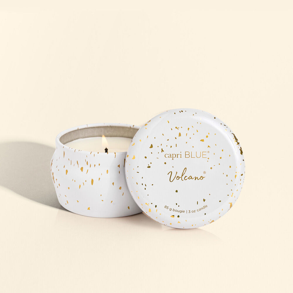 Capri Blue | 3 oz Glimmer Mini Tin | Volcano - Poppy and Stella