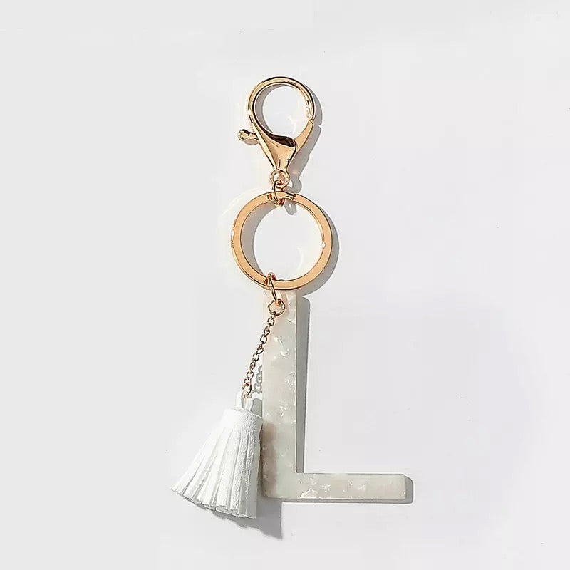 Tasseled Keychain | Misc Letters - Poppy and Stella