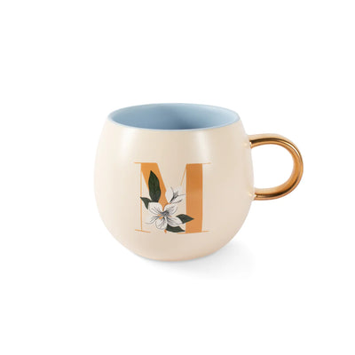 14oz Mug | Floral Initial | Assorted - Poppy and Stella