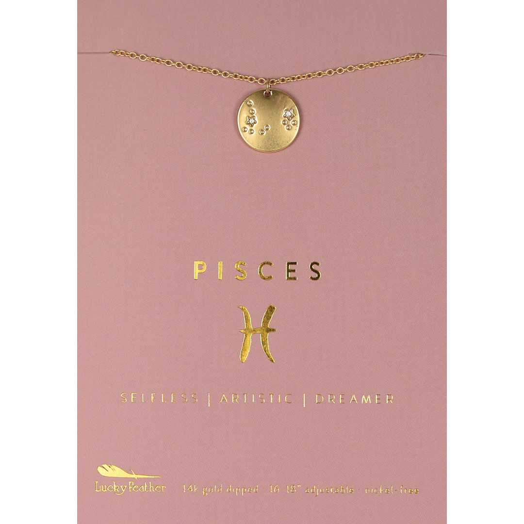 Zodiac Necklace | Pisces - Poppy and Stella