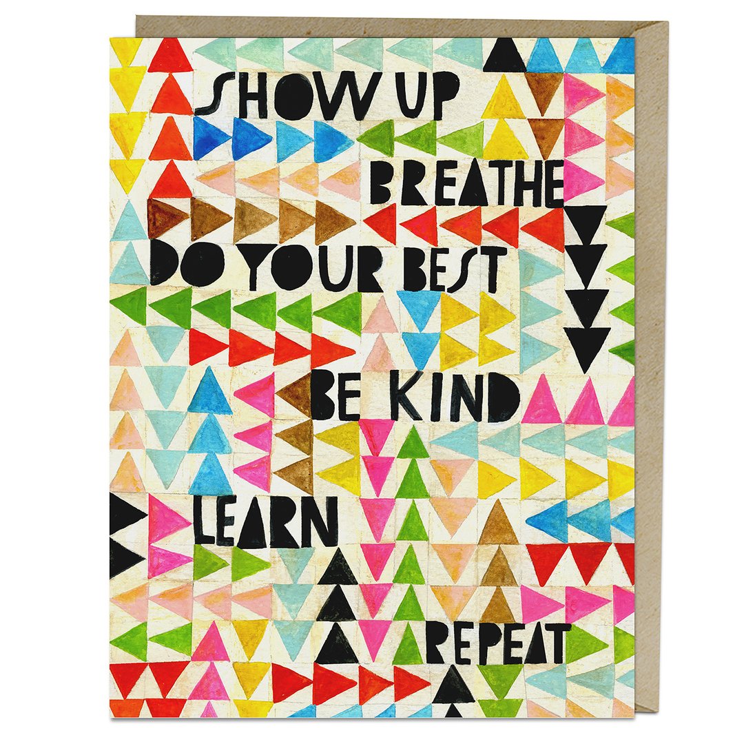 Card | Show Up Breathe - Poppy and Stella