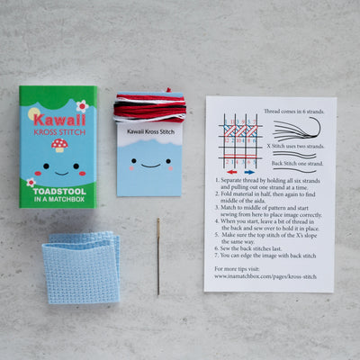 Mini Cross Stitch Kit - Poppy and Stella