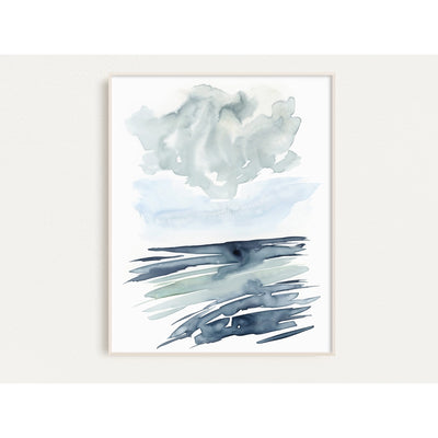 Swell Ocean Watercolor Giclee Wall Art Print - Unframed - Poppy and Stella