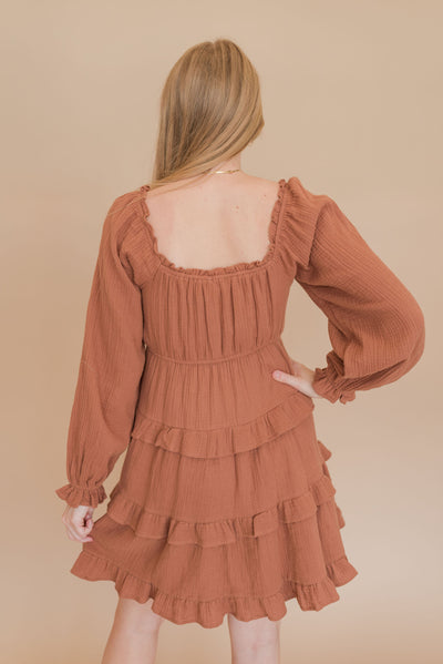 Tiana Ruffle Tiered Dress - Poppy and Stella