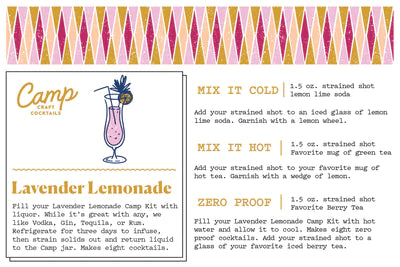 Lavender Lemonade Cocktail Kit l 16oz - Poppy and Stella