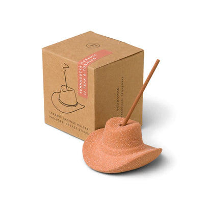 Paddywax | Incense Holder | Cowboy Hat | Terracotta - Poppy and Stella