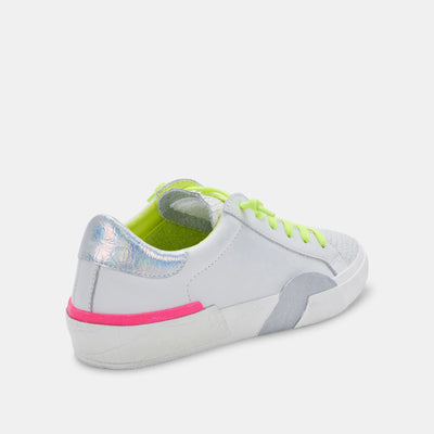 Dolce Vita | Zina Sneaker | Neon Multi Leather - Poppy and Stella