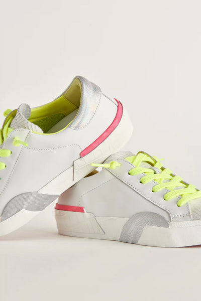Dolce Vita | Zina Sneaker | Neon Multi Leather - Poppy and Stella
