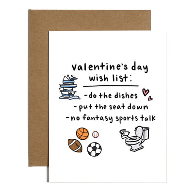 Card | Valentine's Day Wish List - Poppy and Stella