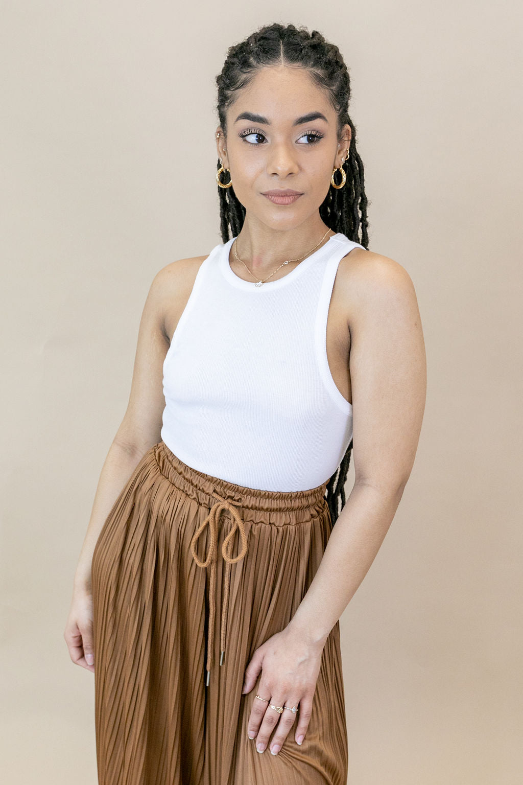 Z Supply | Janice High Neck Tank | White